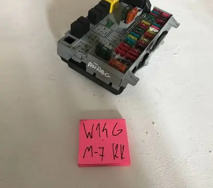 Opel Astra G Fuse box set 1212123