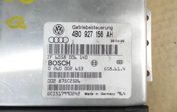 Audi A6 S6 C5 4B Gearbox control unit/module 4B0927156AH 6058006140 0260002653
