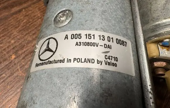 Mercedes-Benz Sprinter W901 W902 W903 W904 Starter motor 0051511301 C4710