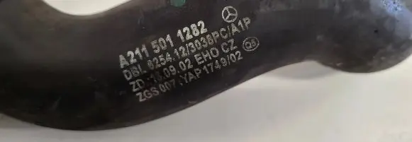 Mercedes-Benz E W211 Engine coolant pipe/hose A2115011282 ZG3002