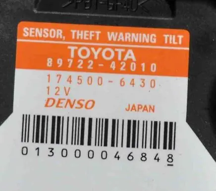 Toyota RAV 4 (XA40) Other devices 8972242010