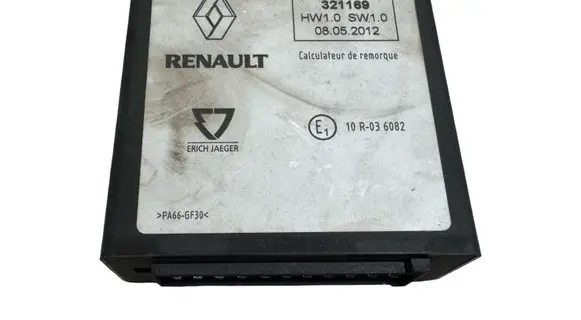 Renault Clio IV Tow bar trailer control unit/module 321169 08052012 10R036082