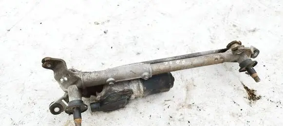 Front wiper linkage and motor