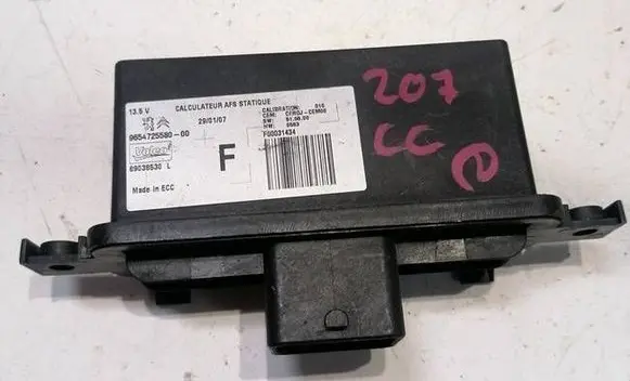 Peugeot 207 Light module LCM 9654725580 F00031434 9038530