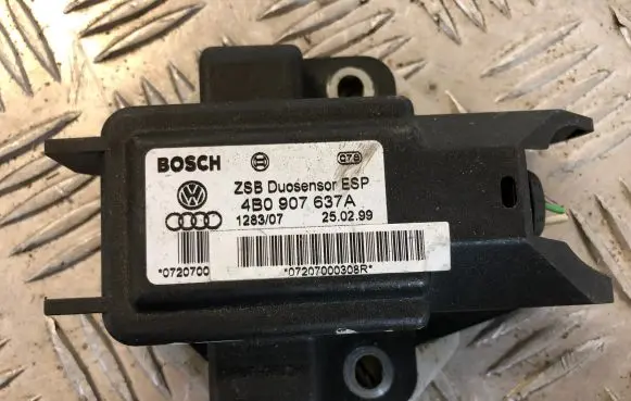 Audi A6 S6 C5 4B ESP acceleration yaw rate sensor 4B0907637A 128307 0720700