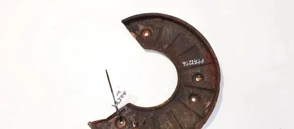 Volkswagen Touareg I Front brake disc dust cover plate 