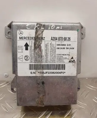 Mercedes-Benz C W204 Airbag control unit/module A2048706826 5WK44004