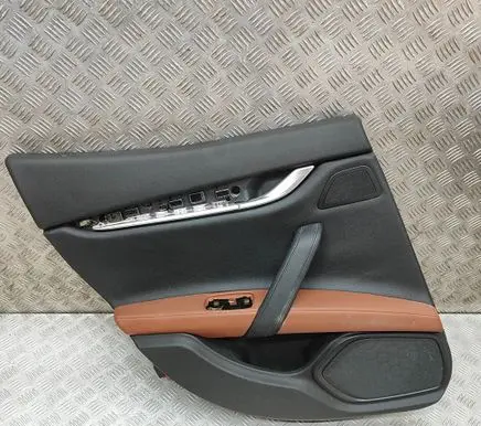Maserati Ghibli Rear door card panel trim 670018989 06700189890