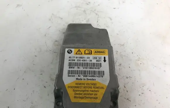 BMW 5 E60 E61 Airbag control unit/module 9118931 220439134 31911893101D