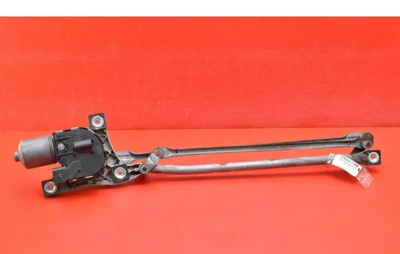 Front wiper linkage and motor