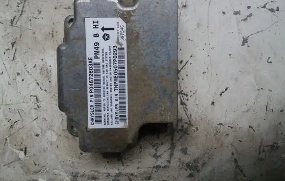 Dodge Caliber Airbag control unit/module P04672603AE TNPME0507P0293