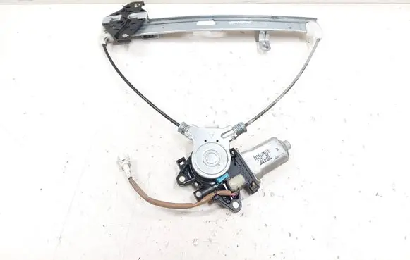 Rear door window regulator with motor