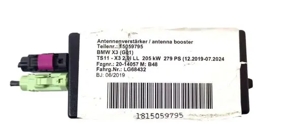 BMW X3 G01 Aerial antenna amplifier 65209389613 9389613
