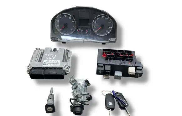 Volkswagen Golf V Engine ECU kit and lock set 03C906056DP 0261S02359 3C0937049D