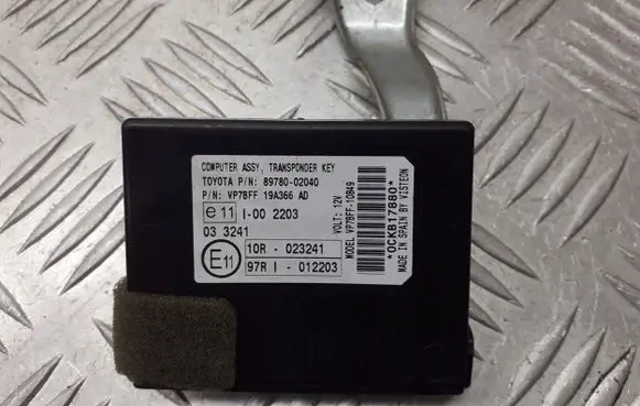 Toyota Auris 150 Immobilizer control unit/module 89780-02040