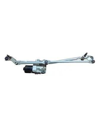 Front wiper linkage and motor