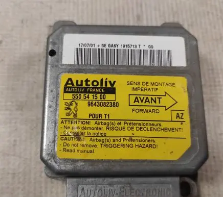 Peugeot 206 Airbag control unit/module 550541500 9643082380