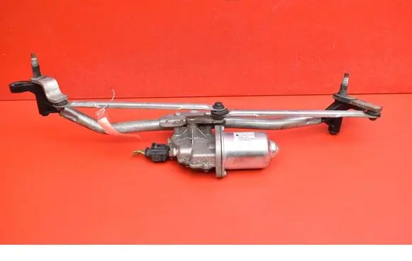 Front wiper linkage and motor