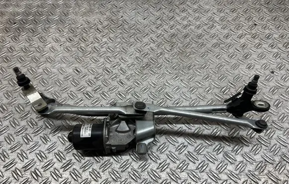 Front wiper linkage and motor