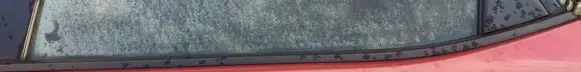 Mazda 2 Rear door glass trim molding