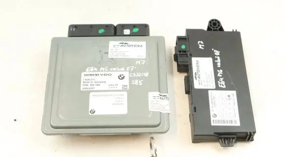 BMW 6 E63 E64 Engine ECU kit and lock set 7839211 7836073
