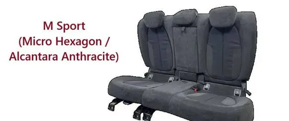 BMW X1 F48 F49 Rear seat 52207436972 52207436979 MICROHEXAGON