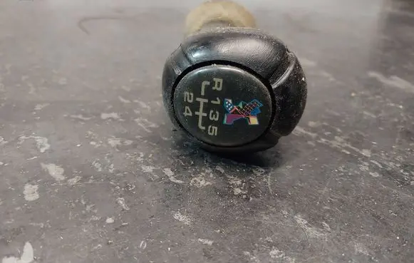 Volkswagen Golf III Gear lever shifter trim leather/knob SAFSF324