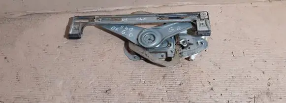Rear door window regulator with motor