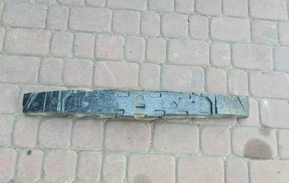 Opel Corsa D Front bumper foam support bar 13211464
