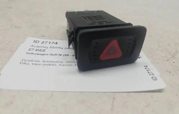Volkswagen Golf IV Hazard light switch 1J0953235J