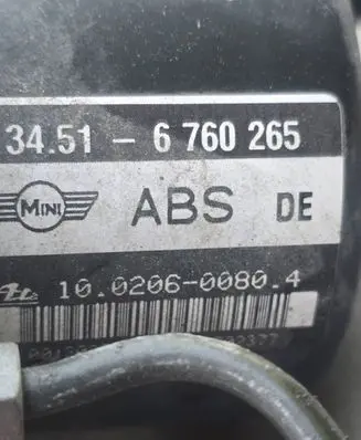 Mini One - Cooper R50 - 53 ABS Pump 6760266 10096008683 00002122E1