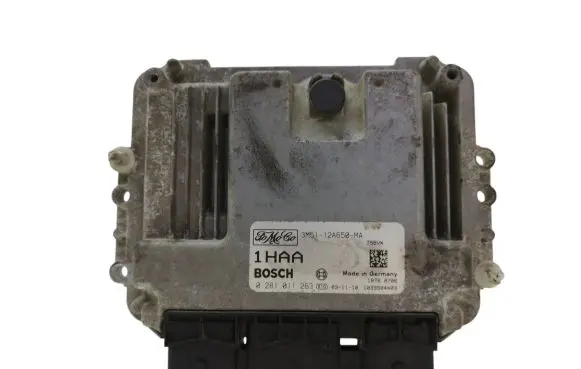 Ford Focus C-MAX Engine control unit/module 3M5112A650MA 0281011263 1039S04403