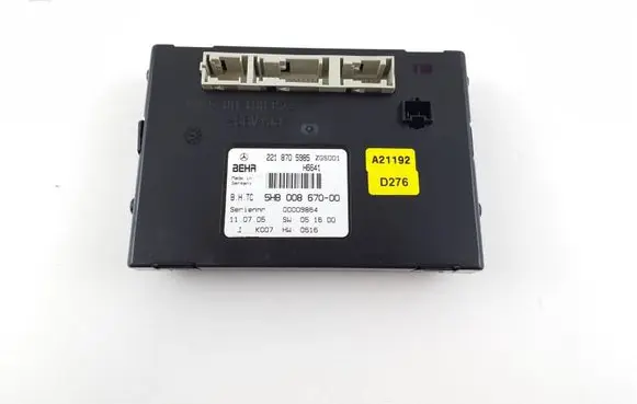 Mercedes-Benz S W221 Climate control unit 2218705985 5HB00867000 5HB008670