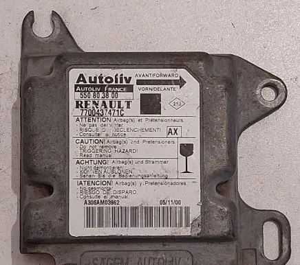 Renault Scenic I Airbag control unit/module 7700437471C A306AM03962 550803800