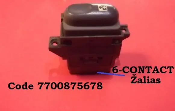 Renault Laguna I Electric window control switch 7700875678