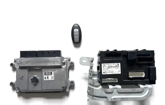 Nissan Leaf II (ZE1) Engine ECU kit and lock set 237405SG4D 284B15SA1B DEV00022