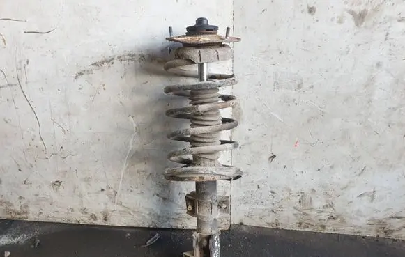 Front shock absorber with coil spring