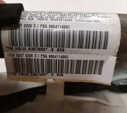Citroen C4 I Picasso Roof airbag 9654114980 30373228