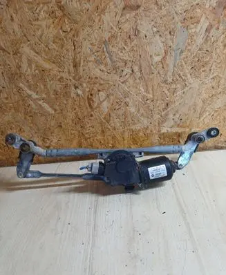 Front wiper linkage and motor