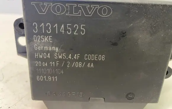 Volvo XC60 Parking PDC control unit/module 31314525