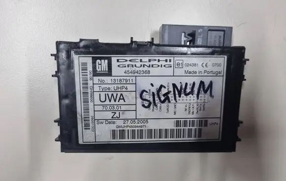 Opel Signum Bluetooth control unit module 13187911 454942368