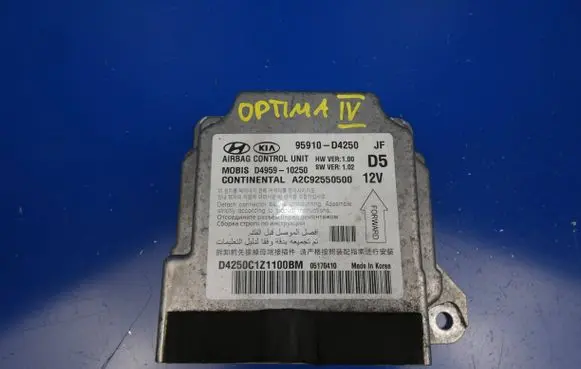 KIA Optima Airbag control unit/module 95910D4250 A2C92550500 D495910250