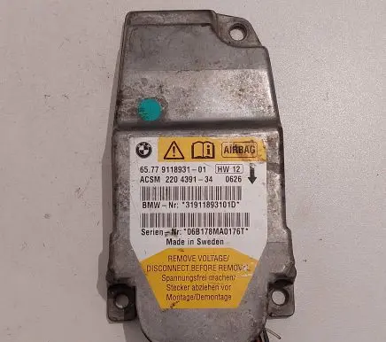 BMW 5 E60 E61 Airbag control unit/module 9118931 31911893101D 220439134
