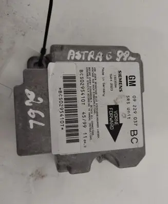 Opel Astra G Airbag control unit/module 09229037 1923594