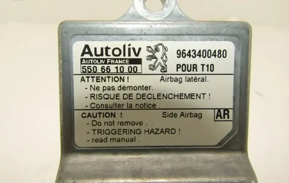 Peugeot 206 Airbag control unit/module 9643400480