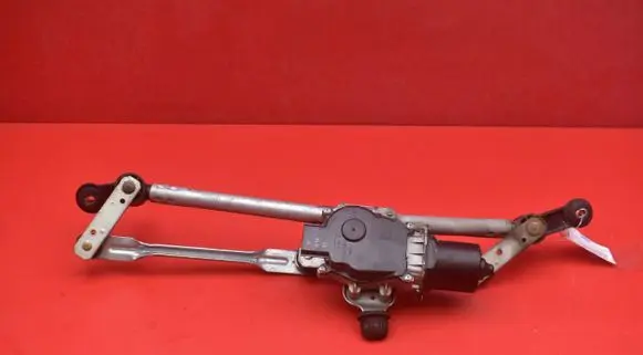 Front wiper linkage and motor