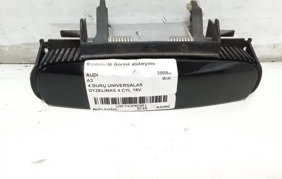 Audi A3 S3 8P Rear door exterior handle 4B0839885
