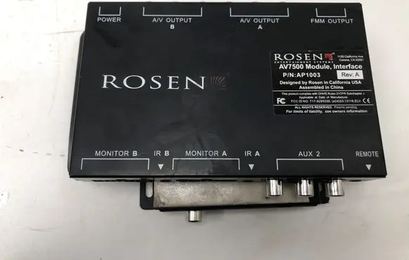 Audi A8 S8 D4 4H HiFi Audio sound control unit AV7500 AP1003