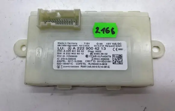 Mercedes-Benz S W222 Keyless (KESSY) go control unit/module A2229004213 A2229018202 1YZ335033