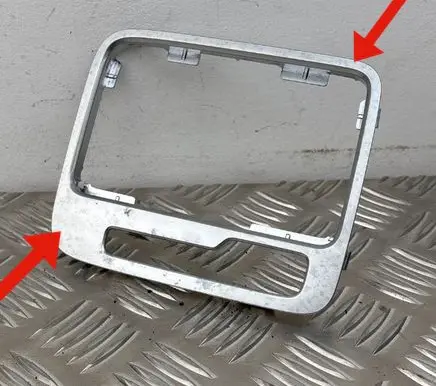 Volkswagen Touareg II Gear shifter surround trim plastic 1015969